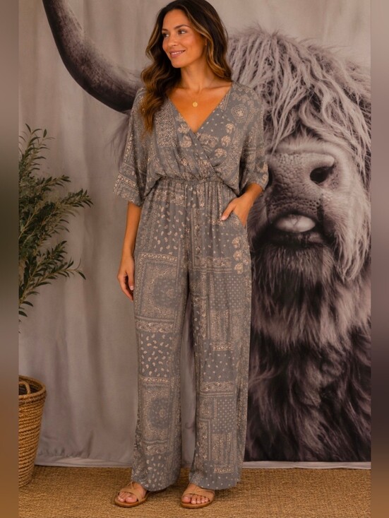 westmoon Pants - Boho paisley jumpsuit